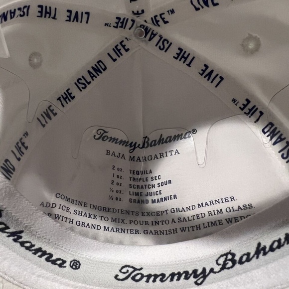 TOMMY BAHAMA “Tip Your Cap” Embroidered Marlin Hat Mens White Adjustable NWT - Picture 8 of 8